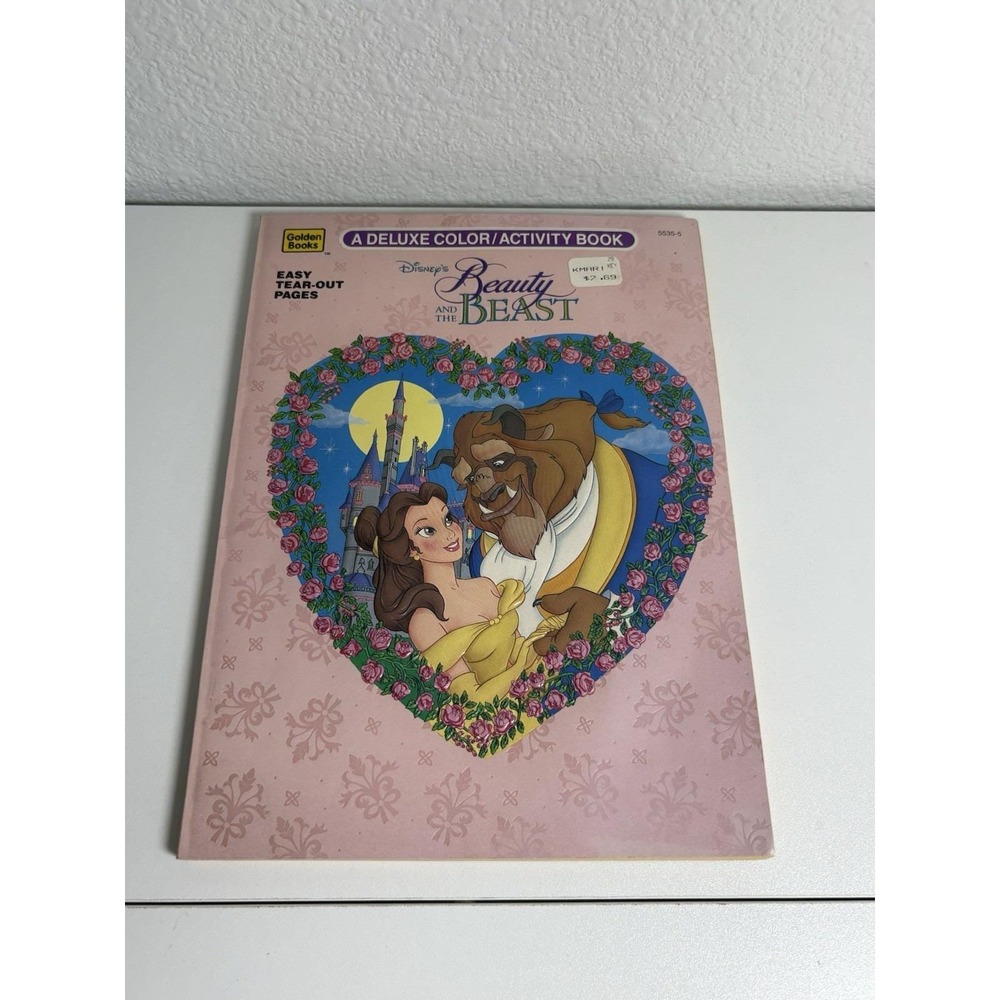 1993 Beauty And The Beast Deluxe Color Activity Book